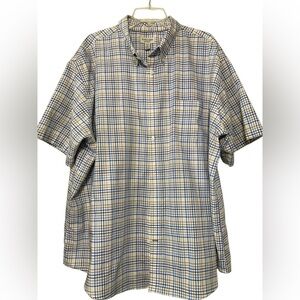 St. John's Bay Blue plaid  Casual Button Down Shirt